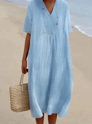 Elegantes Leinenkleid für alle Sommeranlässe