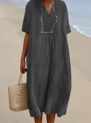 Elegantes Leinenkleid für alle Sommeranlässe