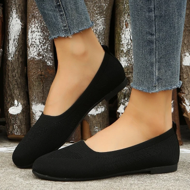 Flache, atmungsaktive, gewebte orthopädische Schuhe für Frauen