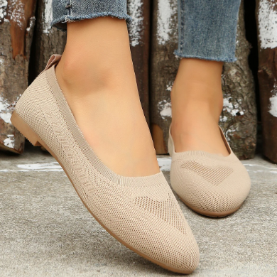 Flache, atmungsaktive, gewebte orthopädische Schuhe für Frauen