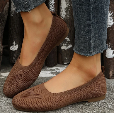 Flache, atmungsaktive, gewebte orthopädische Schuhe für Frauen