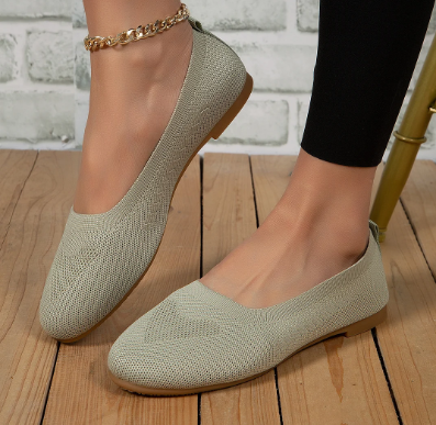 Flache, atmungsaktive, gewebte orthopädische Schuhe für Frauen