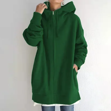 Amelie - Damen Hoodie mit Reißverschluss für Herbst/Winter