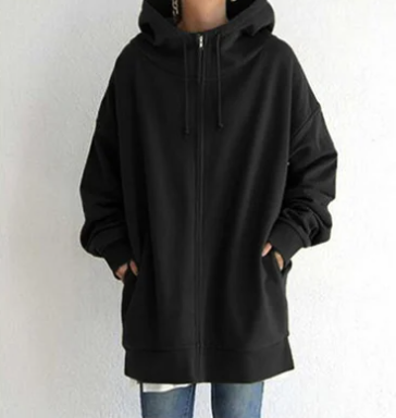 Amelie - Damen Hoodie mit Reißverschluss für Herbst/Winter