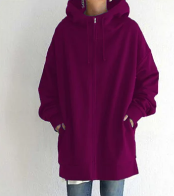 Amelie - Damen Hoodie mit Reißverschluss für Herbst/Winter