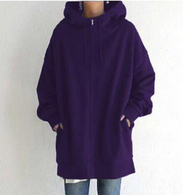 Amelie - Damen Hoodie mit Reißverschluss für Herbst/Winter