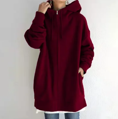 Amelie - Damen Hoodie mit Reißverschluss für Herbst/Winter