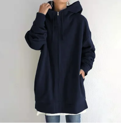 Amelie - Damen Hoodie mit Reißverschluss für Herbst/Winter