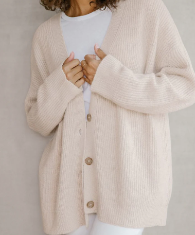 Cocoon Strickjacke aus Kaschmir