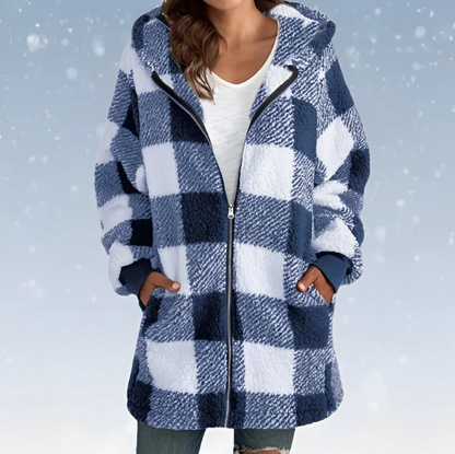 Raegan - Kuscheliger karierter Hoodie für Frauen