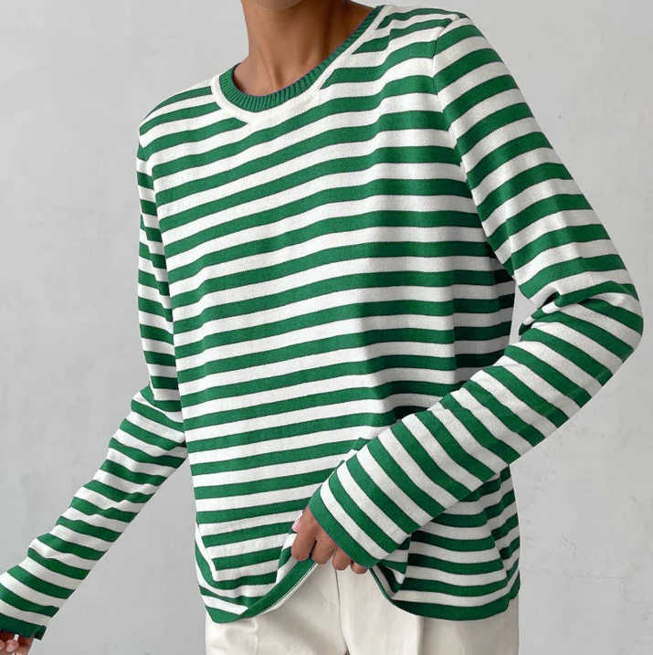 Gestreiftes Langarmshirt von Nachsommer