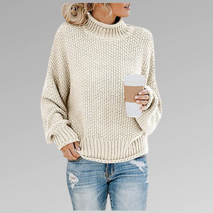 Klassischer strickpullover mit kragen