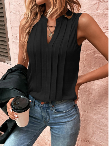 Bluse mit V-Ausschnitt - Spitzen-Detail und atmungsactivees Material-Design