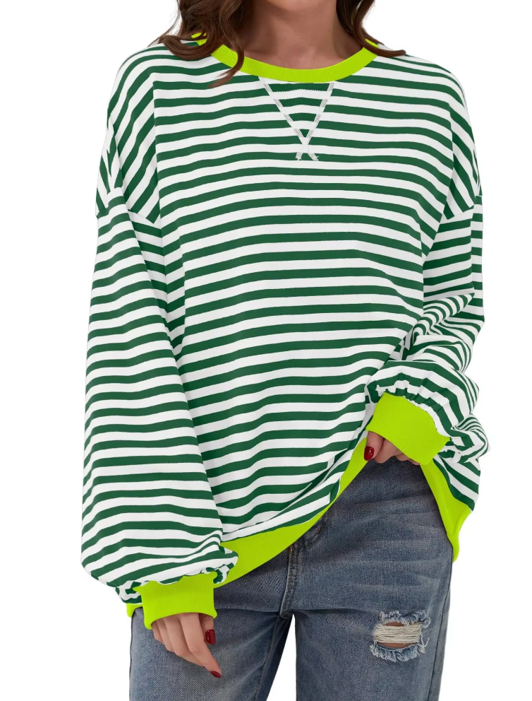 Helena | Schicker und bequemer Damenpullover mit Streifen
