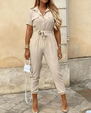Button Down Jumpsuit - Zeitlos - Weiche Baumwolle - Perfekt für jede Gelegenheit