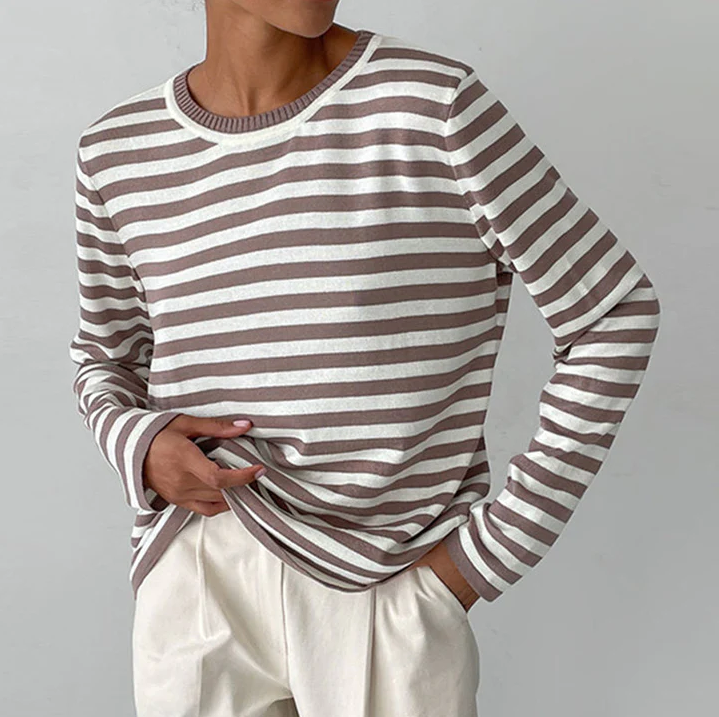Gestreiftes Langarmshirt von Nachsommer