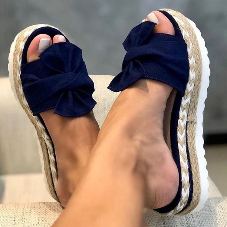 SCARLET | Trendige stylische Sommersandalen mit Schleife