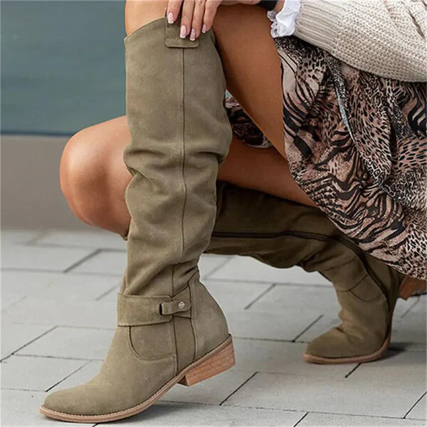Bequeme Herbst-/Winter-Damenstiefel für einen stilvollen Auftritt im Alltag