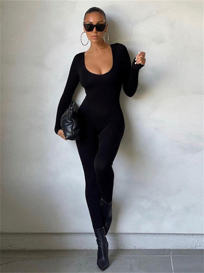 Eleganter langärmeliger Damen-Jumpsuit