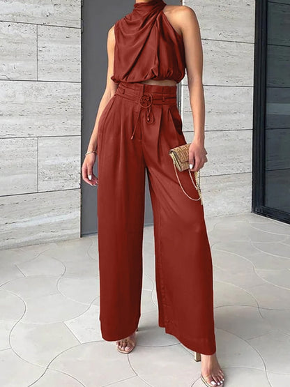 Elle - Elegantes ärmelloses Top-Set für Frauen