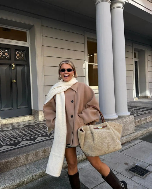 Nathalia - warme trendige lockere Jacke