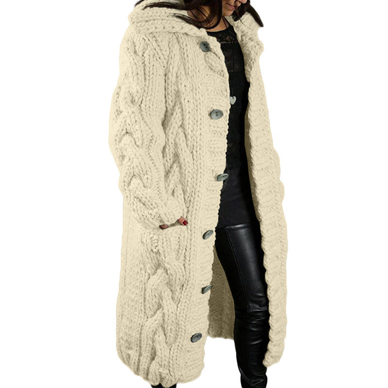 schicke lange Strickjacke für Frauen