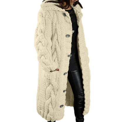 schicke lange Strickjacke für Frauen