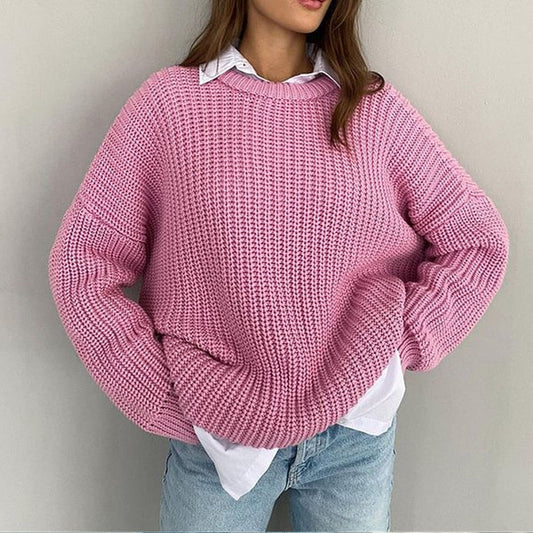 Lora - Eleganter Herbstpullover aus Rippstrick für Frauen