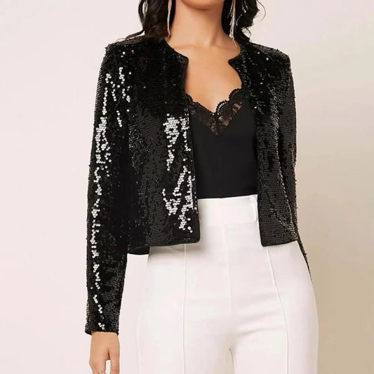 Aaliyah - eleganter Pailletten-Blazer