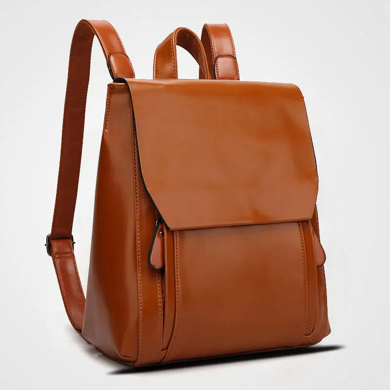 Carmine | Eleganter Laptop-Rucksack aus PU-Leder - gepolstert & praktisch