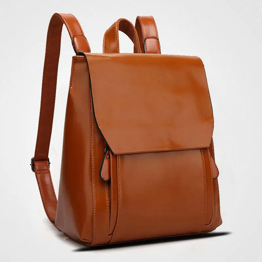 Carmine | Eleganter Laptop-Rucksack aus PU-Leder - gepolstert & praktisch