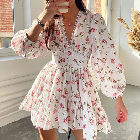 Felicity - Geblümtes Minikleid