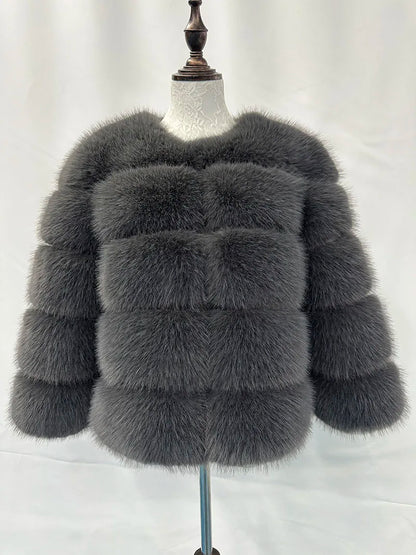 Eleganter Pelzmantel für Damen