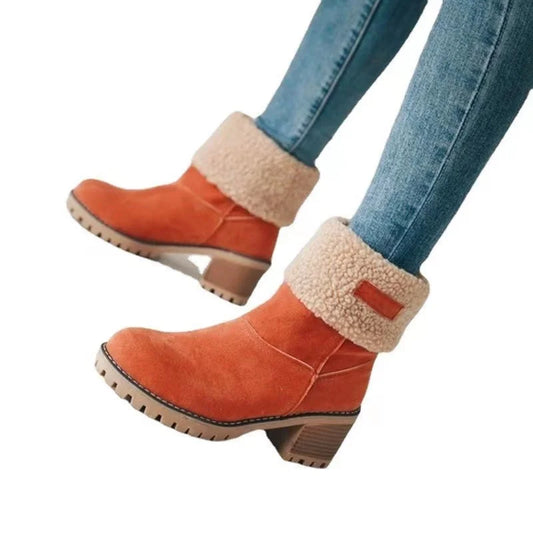 Kalvira™ | Warme Winterstiefel mit Umlegekragen
