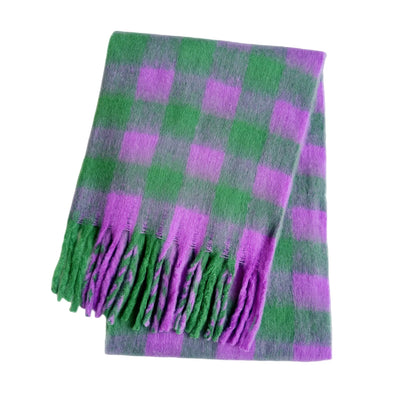 Scarvello | Dicker warmer karierter Winterschal