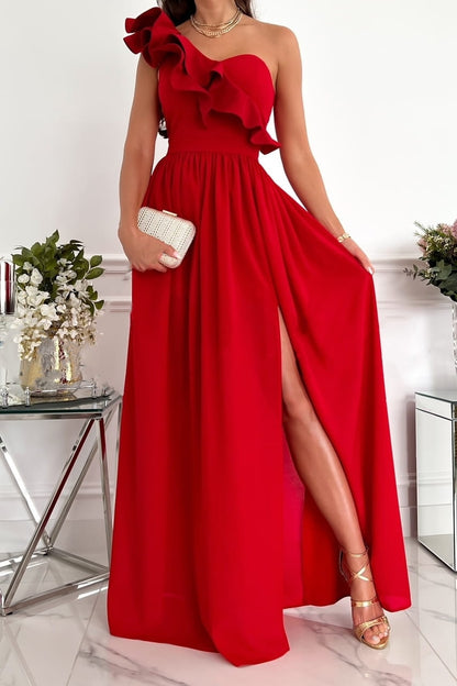 Maxikleid mit einer Schulter