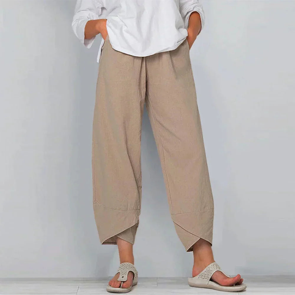 Sadie - Leinenhose aus Baumwolle für Frauen