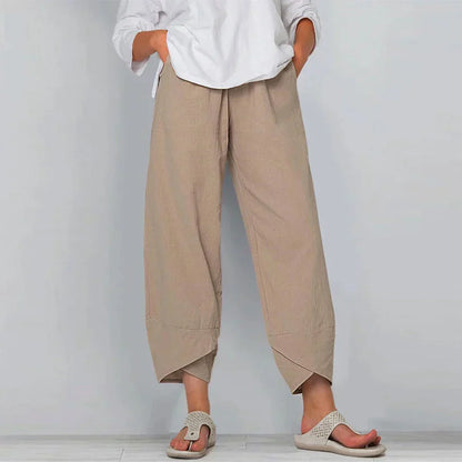 Sadie - Leinenhose aus Baumwolle für Frauen