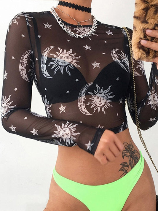 Moon Mesh Top | Stylisch & sexy