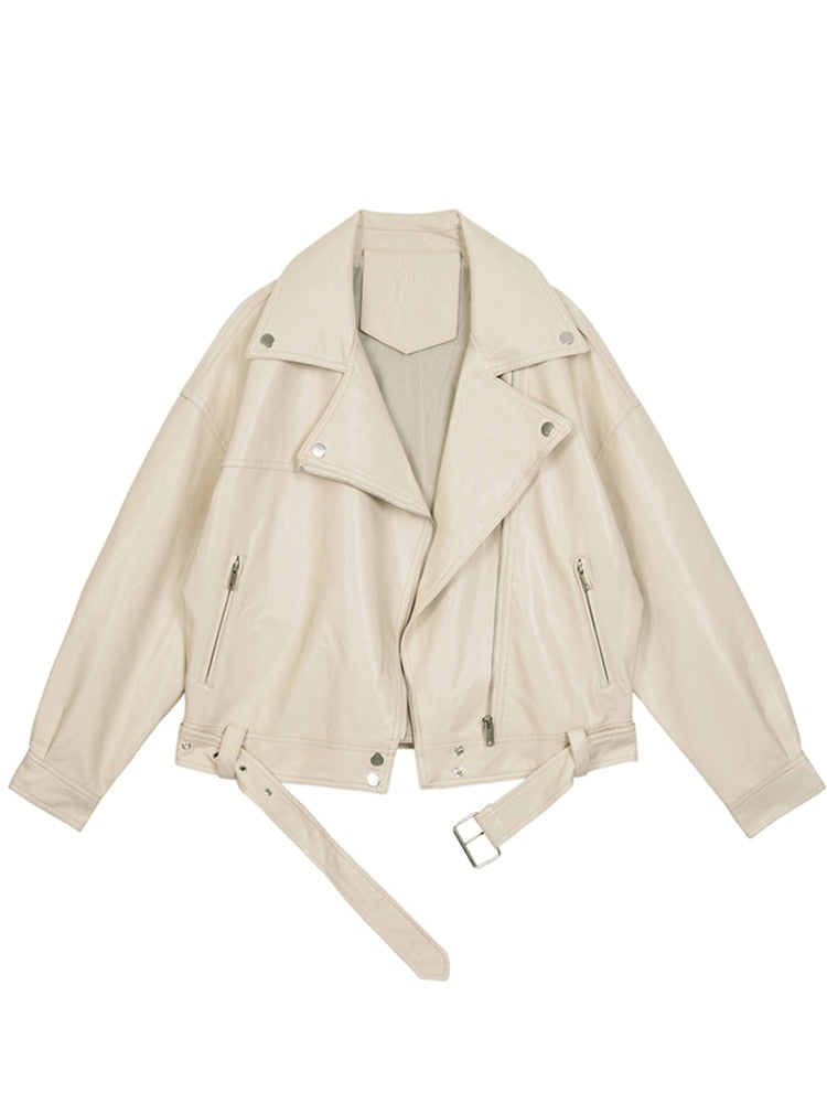Cecelia - lässige Jacke mit Gürtel und Übergröße