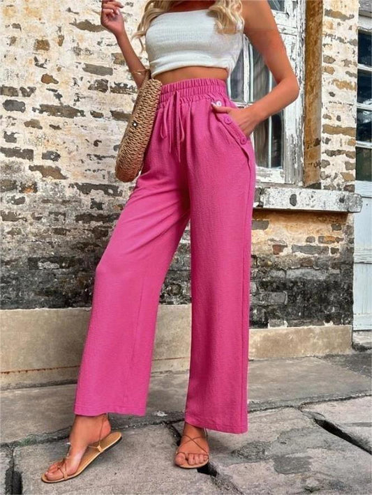 Élodie - Leinenhose mit hoher Taille