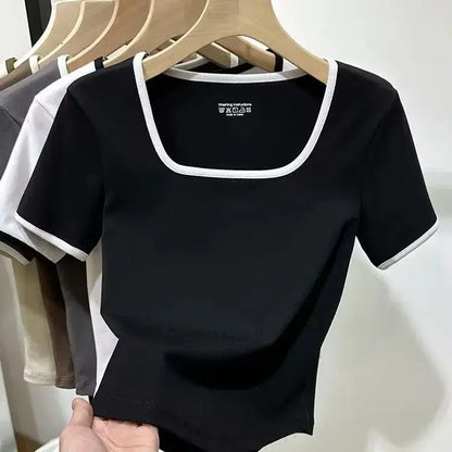 Ursula Shirt | Lässiges Shirt mit quadratischem Ausschnitt