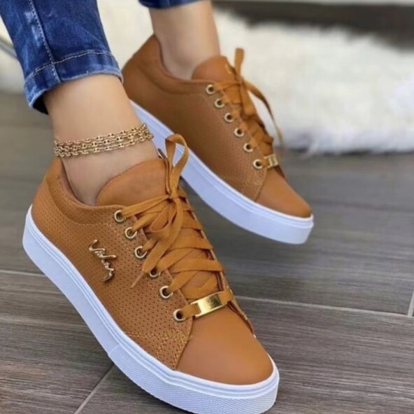 Frauen runde Zehe Plattform lässig Gummi Schuhe