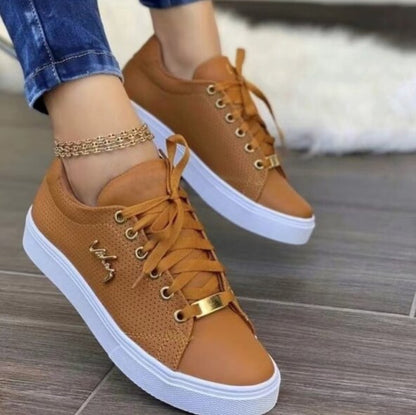 Frauen runde Zehe Plattform lässig Gummi Schuhe