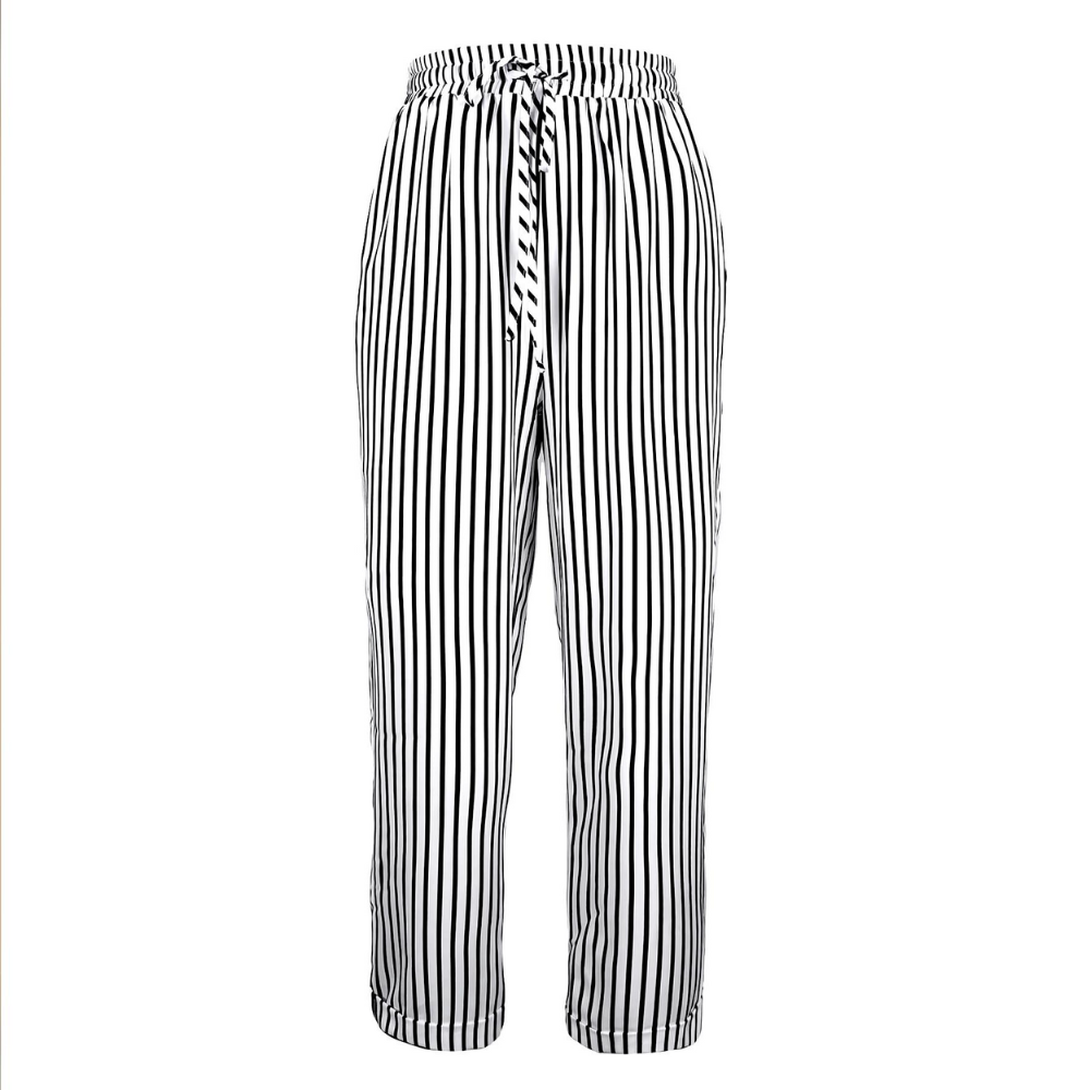 Selene - Lässige gestreifte lange Hose