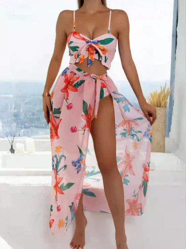Ade - Modisches und bequemes 3-teiliges Sommer-Set mit Blumenprint für Frauen