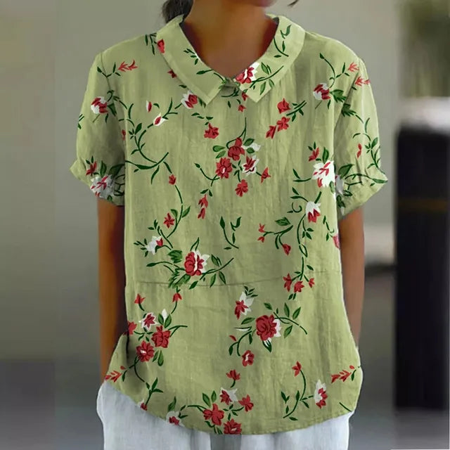 Bluse mit Blumendruck für Frauen
