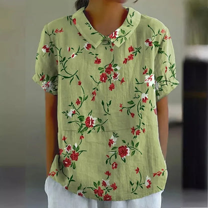 Bluse mit Blumendruck für Frauen