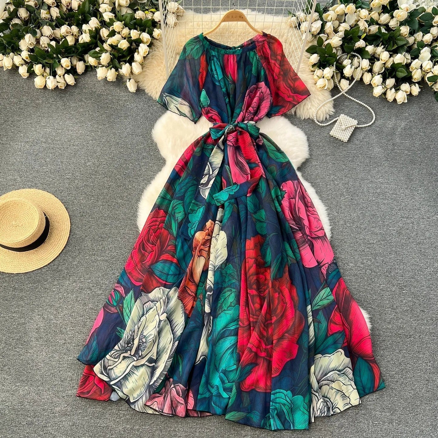 Evelyn - Elegantes Kleid mit Druck