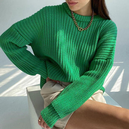 Lora - Eleganter Herbstpullover aus Rippstrick für Frauen